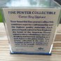 MINIATURE FINE PEWTER ELEPHANT CENTER RING ELEPHANT RUSS USA