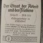 German WWII Josetti Cigarette Cards 'Our State Of Peace And Freedom Set Of 6