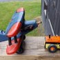 Vintage Wooden Airplane And Truck Toys Models