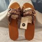 A New Day-Women's Nelora Metallic Knotted Slide Sandals,  Size: 5 1/2 New