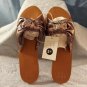 A New Day-Women's Nelora Metallic Knotted Slide Sandals,  Size: 5 1/2 New