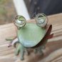 Metalic Green Frog Figurine