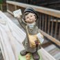 Homco Mail bag Boy vintage porcelain figurine