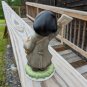 Homco Mail bag Boy vintage porcelain figurine