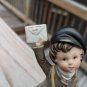 Homco Mail bag Boy vintage porcelain figurine