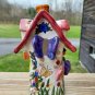 Colorful Ceramic Candle Holder House Butterflies Inn
