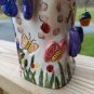 Colorful Ceramic Candle Holder House Butterflies Inn