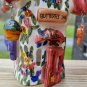 Colorful Ceramic Candle Holder House Butterflies Inn