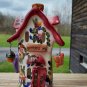 Colorful Ceramic Candle Holder House Butterflies Inn