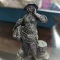 THE FISHWOMAN FIGURINE FINE PEWTER  FRANKLIN MINT 1977 Mackarel, Fresh Mackarel!