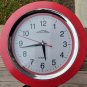 American Dream Red Kitchen 9" Wall Clock Quartz works