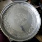 Aluminum By Gailstyn, large Round Tray Vintage 1952 16" diameter.