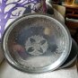 Aluminum By Gailstyn, large Round Tray Vintage 1952 16" diameter.