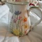 Beautiful Vintage 1974 Mann Japan Day Lily Fine China Pitcher