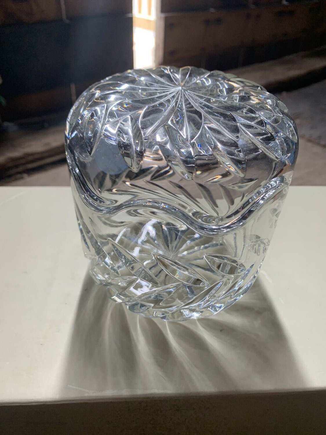 Decorative Art Glass Bowl set With Lid