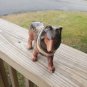 Vintage Ceramic Collie Dog Figurine Japan
