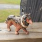 Vintage Ceramic Collie Dog Figurine Japan