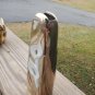 VTG GOLD TONE METAL TARNISH RESISTANT BUD VASE WHITE ENAMEL LILLIES JAPAN 6.5&acirc;��