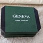 Geneva Classic Collection Blue Dial Gold Tone Watches Set