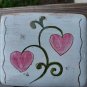 Vintage Stengl Terra Rose Porcelain Jewelry Box Hand Painted. Made in USA