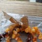 Genuine Gem Stones Peach Aventurine & Poppy Jasper Set Of 2 Bracelets