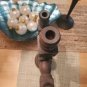 Gothic Style Wood 3 Candles Holder