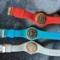 Three Skmei Rubber Band Watches Red White And Blue Japan movement Lot