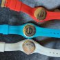 Three Skmei Rubber Band Watches Red White And Blue Japan movement Lot