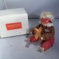 Precious Childhood Moments Minature Doll Collection Little Boy With Wooden Plan
