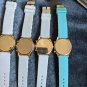 Five Geneva Watched  Round Face Stylish mixed color rubber bands lot. Fun.