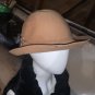 Vintage Adolfo II Brown Hat With Feather