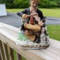 Old Man Playing his Violin Vintage Figurine Measures 8" Tall  Homco