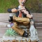 Old Man Playing his Violin Vintage Figurine Measures 8" Tall  Homco
