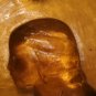 Vintage Amber Glass Tear Shaped image 9" by 6"
