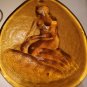 Vintage Amber Glass Tear Shaped image 9" by 6"