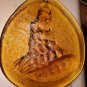 Vintage Amber Glass Tear Shaped image 9" by 6"