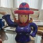 FIB Burton & Burton Bogart Ga. China Pitcher Purple Violets