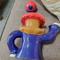 FIB Burton & Burton Bogart Ga. China Pitcher Purple Violets