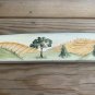 Signed Wooden Wall Art of Barn Farm scene hand Painting