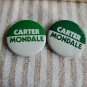 Two Carter Mondale Pin Buttons