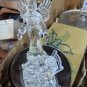 Ice Clear Holy Night Music Box Angel And Baby In Crib Figures