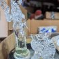 Ice Clear Holy Night Music Box Angel And Baby In Crib Figures