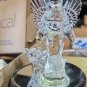 Ice Clear Holy Night Music Box Angel And Baby In Crib Figures