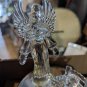 Ice Clear Holy Night Music Box Angel And Baby In Crib Figures