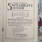 Sing Sociability Songs Sheet Music The Rodeheaver Hall-Mack Co. Used 1928