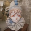 Cybis Funny Face Signed Porcelain Clown on stand