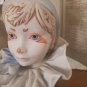 Cybis Funny Face Signed Porcelain Clown on stand