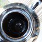 Grant Crest Rockingham Japan Black Glossy Tea Pot With Gold Trim And Designs.