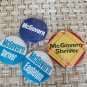 Four McGovern Elections Buttons