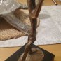 Brass Lady playing the Flute Art Statue